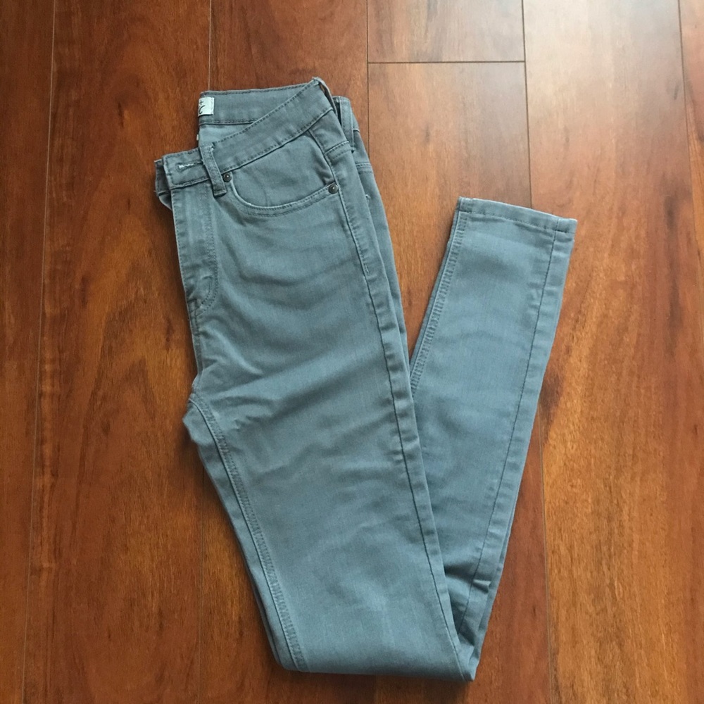 Grey High Waisted Jeans